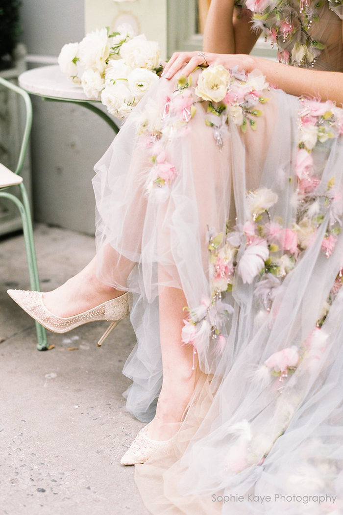 Elsa Sequin Crystal Illusion Wedding Shoes | Praise Wedding Shop