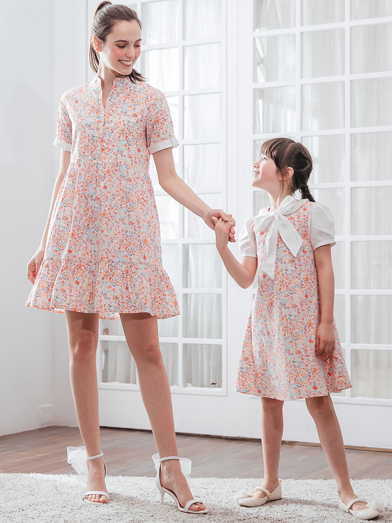 Sweet Vanilla Bouquet A-Line Mother Daughter Matching Dresses | Praise ...