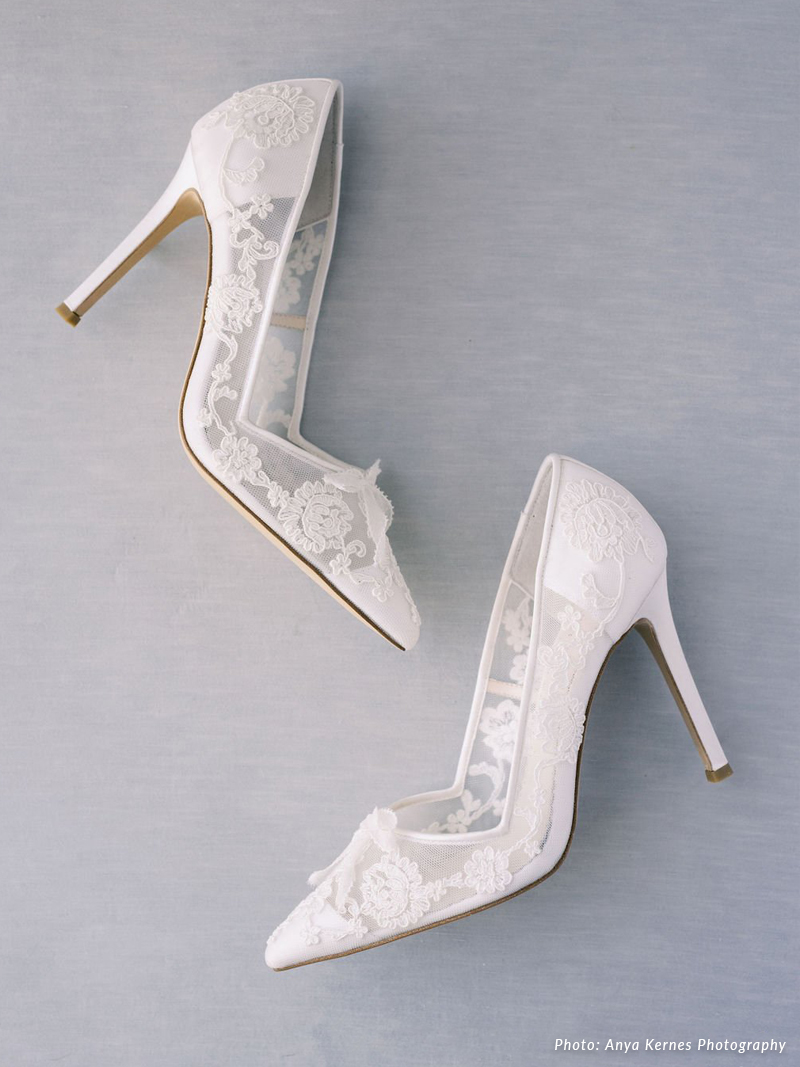 bridal white wedding shoes women pumps buckle strap high heels women shoes  flower heels pearls chaussure femme talon - AliExpress
