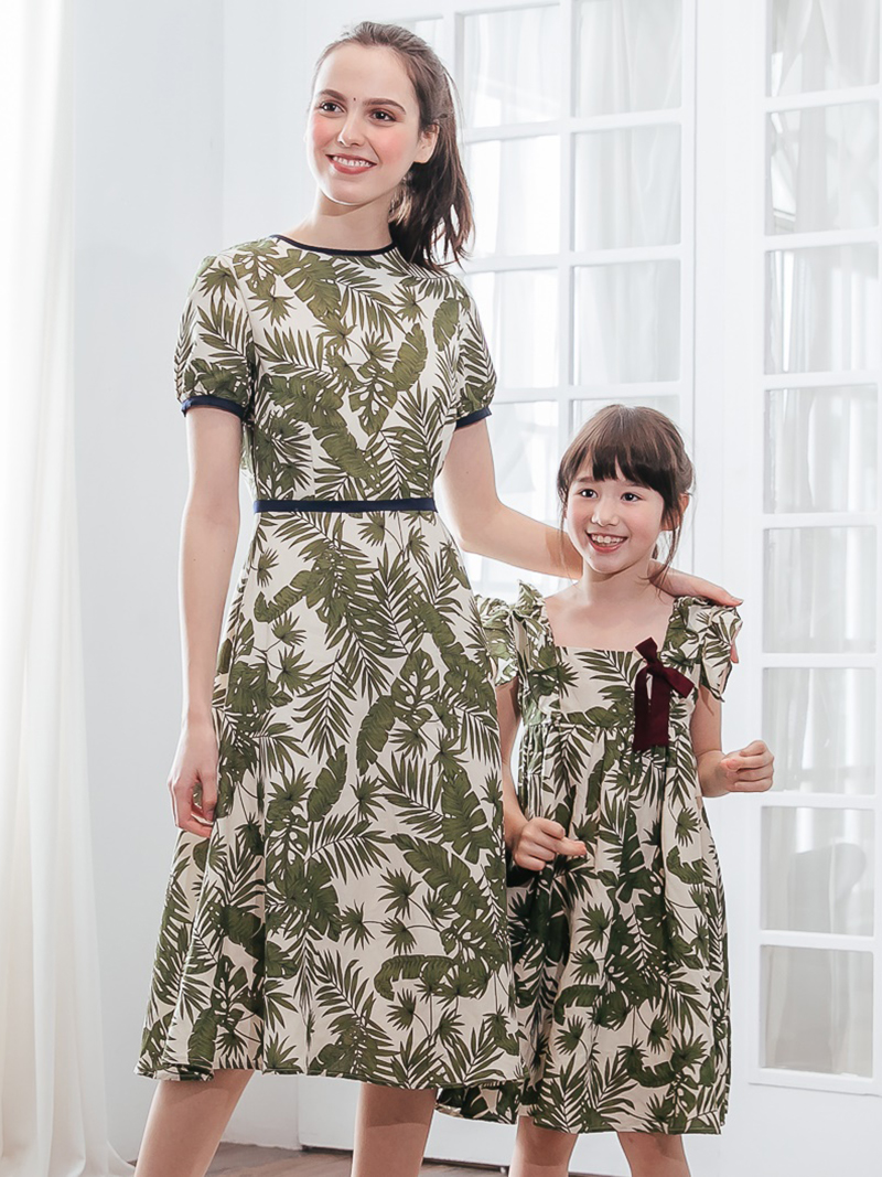 Vintage Forest Mother Daughter Matching Dresses | Praise Wedding Shop